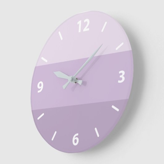 Purple Striped Large Clock Grote Klok (Hoek)