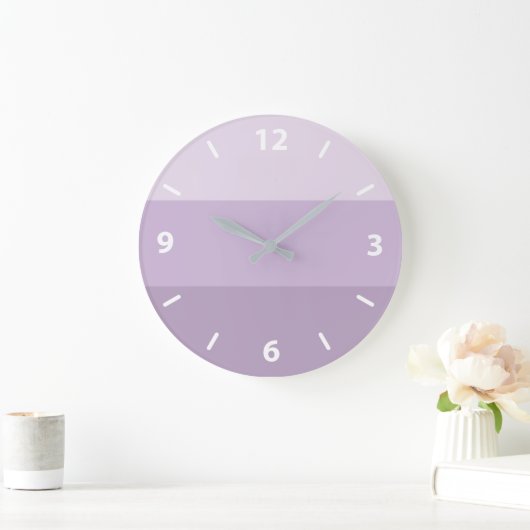 Purple Striped Large Clock Grote Klok (Huis)