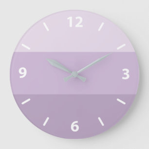Purple Striped Large Clock Grote Klok