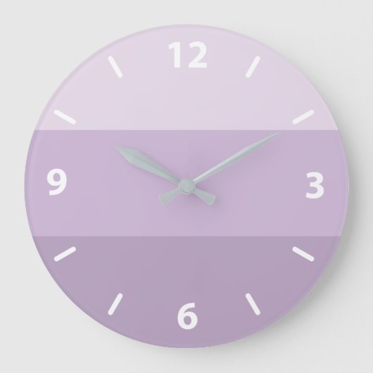 Purple Striped Large Clock Grote Klok (Voorkant)