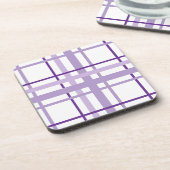 Purple Stripes Pattern  Bier Onderzetter (Linkerzijde)