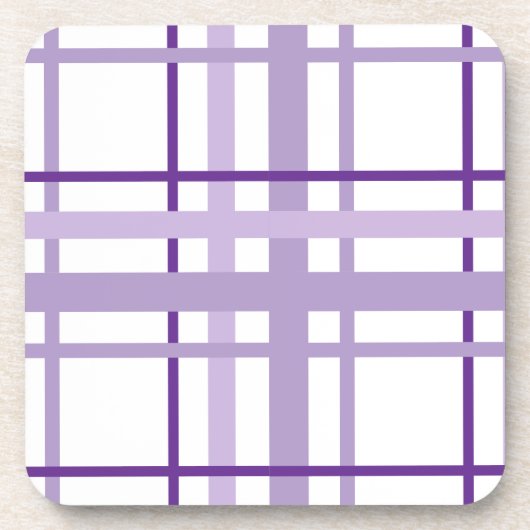 Purple Stripes Pattern  Bier Onderzetter (Voorkant)