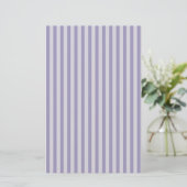 Purple Stripes Seamless Pattern Briefpapier (Staand voorkant)