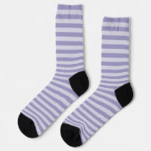 Purple Stripes Seamless Pattern Sokken (Links)