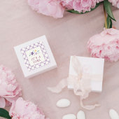 Purple Sweet Floral Baby Girl Envelope Seal Label