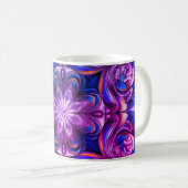 Purple Swirl Abstract Art Coffee Mug – Modern Flui Koffiemok (Voorkant rechts)