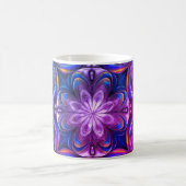 Purple Swirl Abstract Art Coffee Mug – Modern Flui Koffiemok (Center)