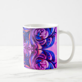 Purple Swirl Abstract Art Coffee Mug – Modern Flui Koffiemok
