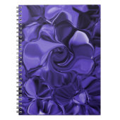 Purple Swirls Spiral Notebook Notitieboek (Voorkant)