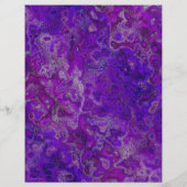 Purple Swirly Marble Bulk Scrapbook Paper Pages Flyer (Achterkant)