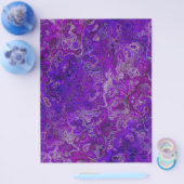 Purple Swirly Marble Bulk Scrapbook Paper Pages Flyer (Enkel)