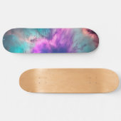 Purple Teal Galaxy Nebula Dream #1  Persoonlijk Skateboard (Horizontaal)