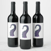Purple Tentacle Wijn Etiket (Flessen)