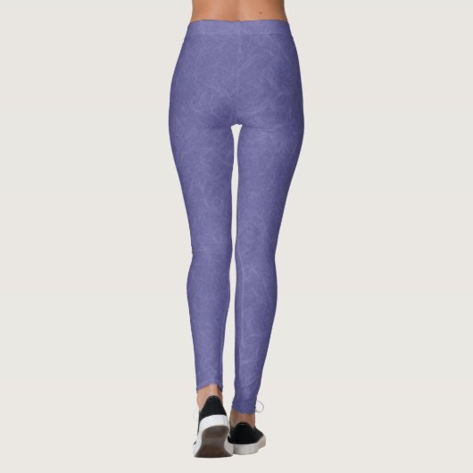 Purple textured surface swirling pattern leggings (Achterkant)