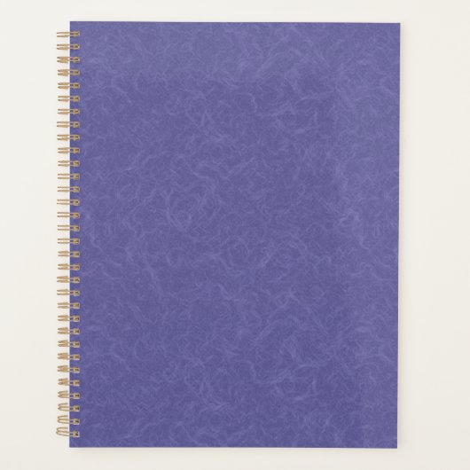 Purple textured surface swirling pattern planner (Voorkant)