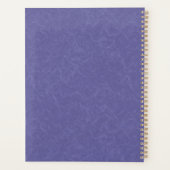 Purple textured surface swirling pattern planner (Achterkant)
