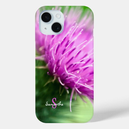 Purple Thistle Phone case (Achterkant)