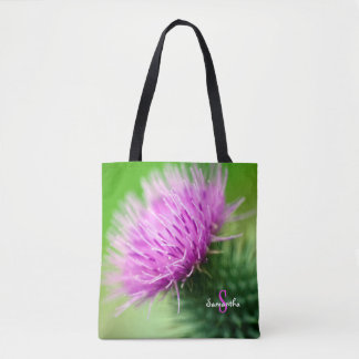 Purple Thistle Tote bag