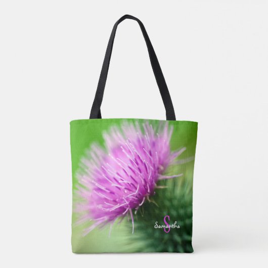 Purple Thistle Tote bag (Achterkant)