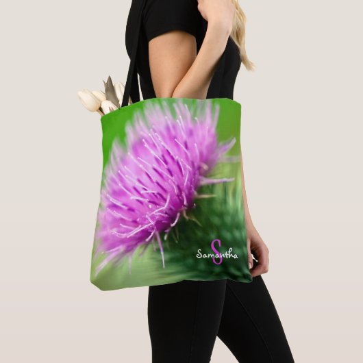 Purple Thistle Tote bag (Dichtbij)