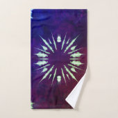 Purple Tie Dye Towel Bad Handdoek (Handdoek)