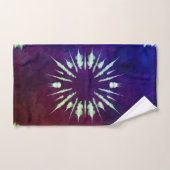 Purple Tie Dye Towel Bad Handdoek (Handdoek)