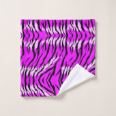 Purple Tiger Skin Pattern Design  Bad Handdoek (Wasdoekje)
