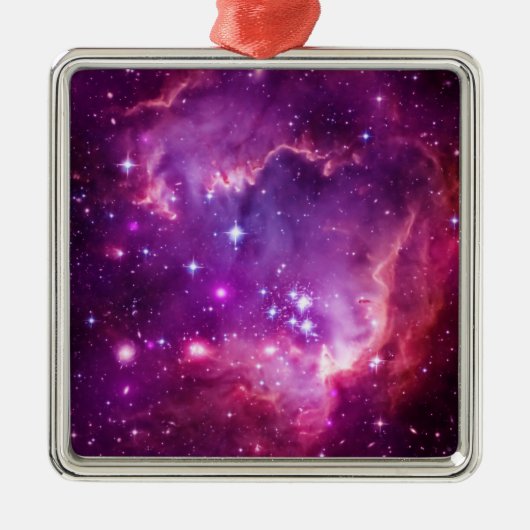 Purple Tinted Small Magellanic Cloud Metalen Ornament (Voorkant)