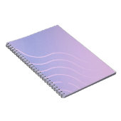 Purple to Pink Swirl Ombre Notebook Notitieboek (Rechterzijde)