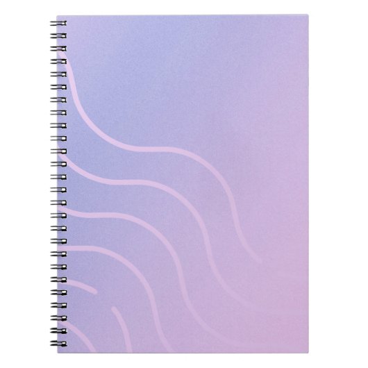 Purple to Pink Swirl Ombre Notebook Notitieboek (Voorkant)
