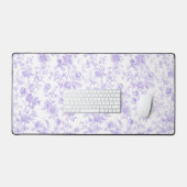 Purple Toile Desk Mat (Keyboard & Muis)