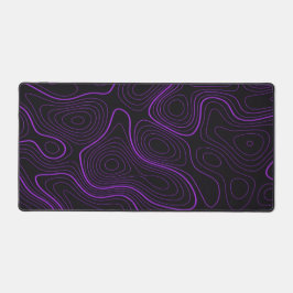 Purple Topographic Desk Mat