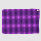 Purple towel featuring a symmetrical pattern  golfhanddoek (Horizontaal)