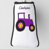 Purple Tractor Design Golfheadcover (Draai 90)