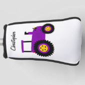 Purple Tractor Design Golfheadcover (Voorkant)