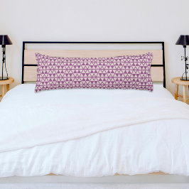 Purple Triangles Pattern Body Pillow Lichaamskussen