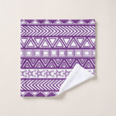 Purple Tribal Design Bad Handdoek (Wasdoekje)