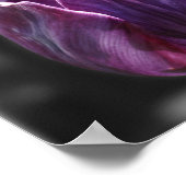 Purple Tulip Flower Partial Color Poster (Hoek)