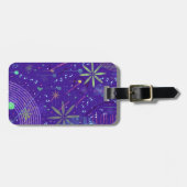 Purple Twilight Party Bagagelabel (Voorkant horizontaal)