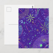 Purple Twilight Party Briefkaart (Voorkant / Achterkant)