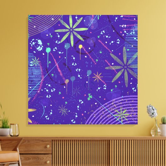 Purple Twilight Party Canvas Afdruk (Insitu (Woonkamer))