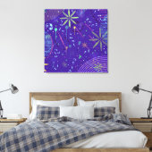 Purple Twilight Party Canvas Afdruk (Insitu (Slaapkamer))
