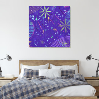 Purple Twilight Party Canvas Afdruk