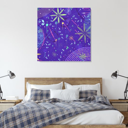 Purple Twilight Party Canvas Afdruk (Insitu (Slaapkamer))
