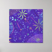 Purple Twilight Party Canvas Afdruk (Voorkant)