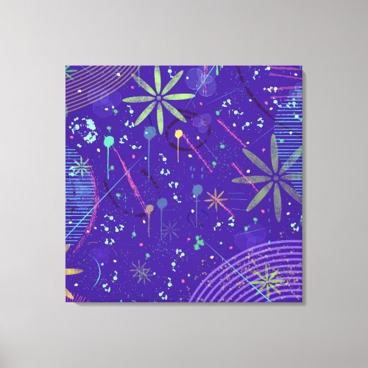 Purple Twilight Party Canvas Afdruk (Voorkant)