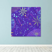 Purple Twilight Party Canvas Afdruk (Insitu (Houten vloer))