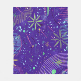 Purple Twilight Party Fleece Deken