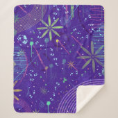 Purple Twilight Party Sherpa Deken (Voorkant)