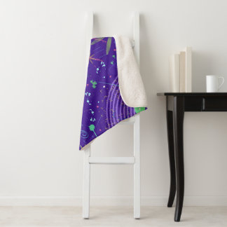 Purple Twilight Party Sherpa Deken